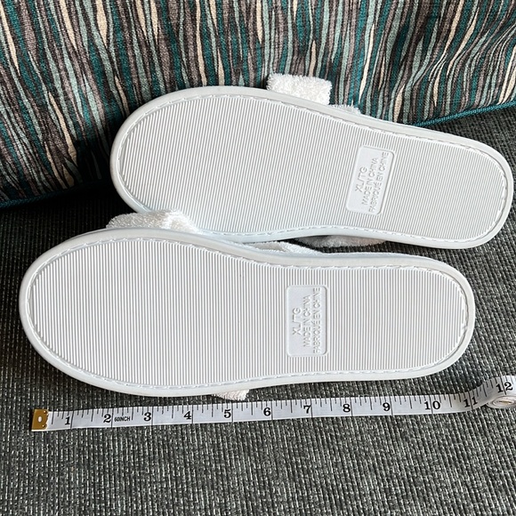 La Vie en Rose NEW Terry Spa Slides Memory Foam Size XL  Excellent Condition NWT - Picture 4 of 7